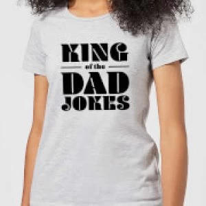 Image of King of the Dad Jokes Womens T-Shirt - Grey - 3XL