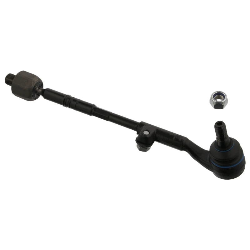 Image of FEBI BILSTEIN 38010 Tie Rod Front Axle Right, with lock nut Rod Assembly (284)