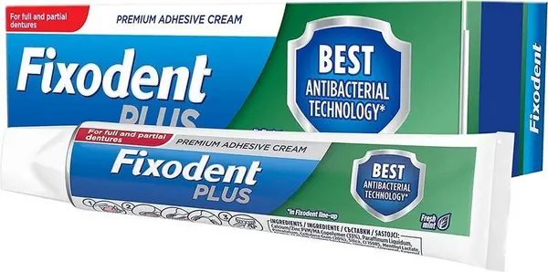 Image of Fixodent Plus Dual Protection Denture Adhesive Toothpaste 40g