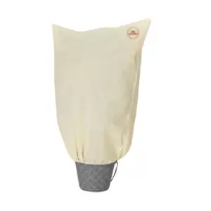 Image of Gardebruk Winter Frost Protection Zipped Fleece Hood Bag For Potted Garden Plants Beige Different Sizes 1,2x1,8m (de)