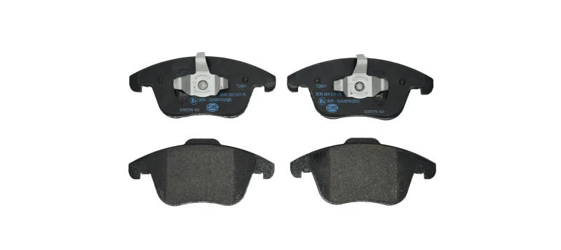 Image of HELLA 8DB 355 037-781 Brake pad set not prepared for wear warning indicator Brake Pad Set,disc brake (402)