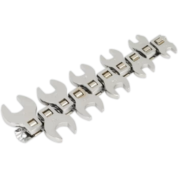 Image of Siegen 10 Piece 3/8" Drive Crow Foot Spanner Set Metric