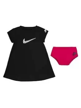 image of Nike Younger Girls Sport Daisy Tee Dress - Black, Size 18 Months