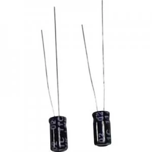 Image of Subminiature electrolytic capacitor Radial lead 3.5mm 100 25 V 20 x H 6mm x 13mm