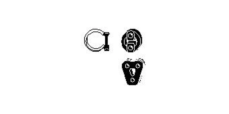 Image of Exhaust fitting kit HJS 82 49 8390
