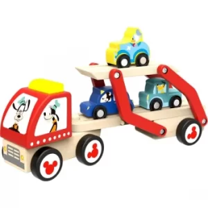 Disney Mickey Mouse Wooden Car Transporter