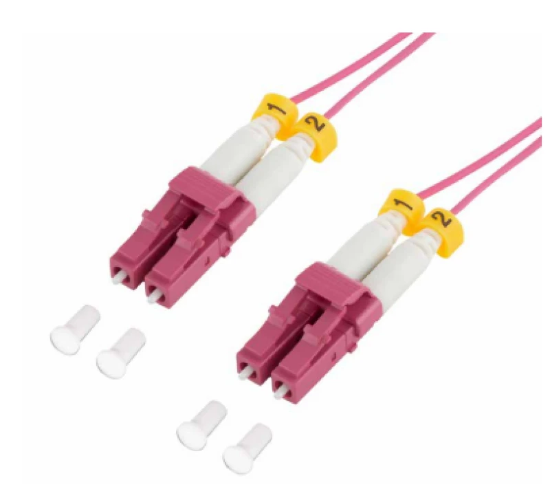Image of LogiLink FS4LC01 InfiniBand/fibre optic cable 1m LC LC/UPC Violet
