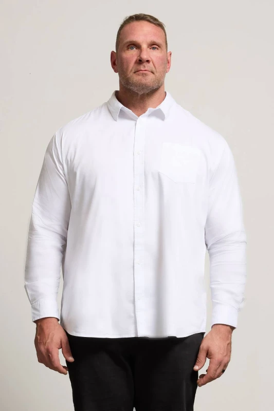 Image of BadRhino Stretch Long Sleeve Shirt White