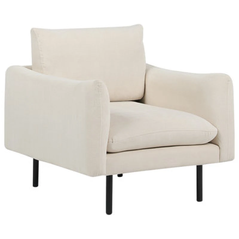 Image of Beliani Armchair Vinterbro Fabric Light Beige