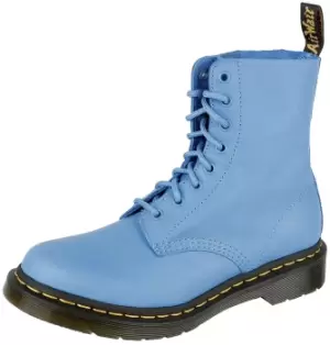 Image of Dr. Martens 1460 Pascal Mid Blue Virginia Laced Boots light blue