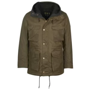 image of Barbour Mens Nautic Wax Jacket Fern Large