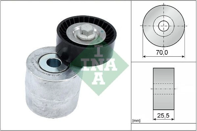 Image of Tensioner Lever, v-ribbed belt INA 534 0715 10