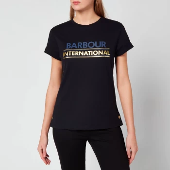 Image of Barbour International Womens Sitka Tee - Black - UK 16