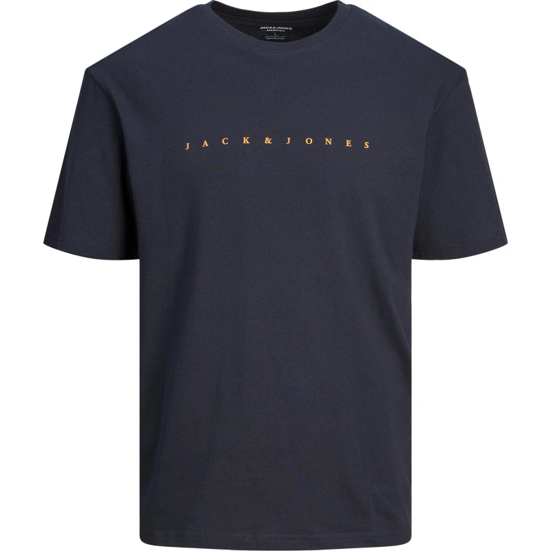 Image of Jack and Jones Jack+ Star T-Shirt Mens Plus Size Dark Navy male 2XL