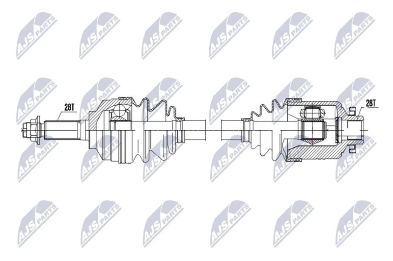 Image of NTY Drive shaft NTY NPW-KA-428