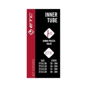 Image of ETC Inner Tube 27.5 X 1.95-2.10-2.25-2.35 Presta Valve 60mm