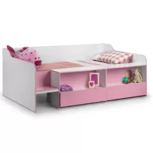 image of Julian Bowen Stella Low Sleeper Bed - Pink