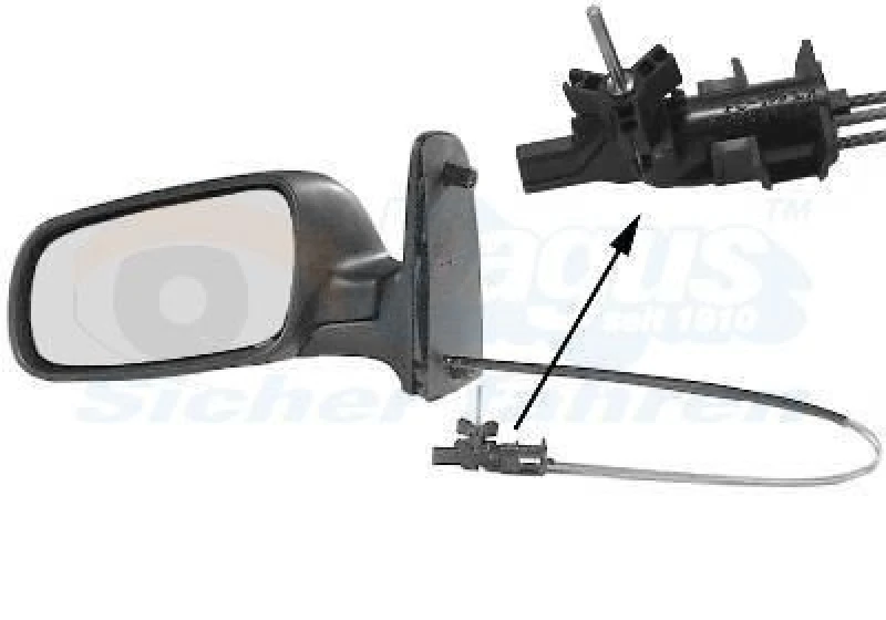 Image of VAN WEZEL Wing mirror VAN WEZEL 5879803