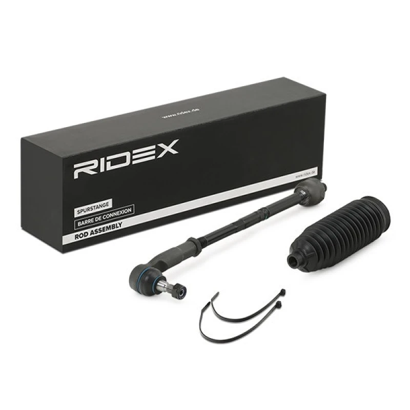 Image of RIDEX 284R0304 Tie Rod Front Axle Right Rod Assembly (284)