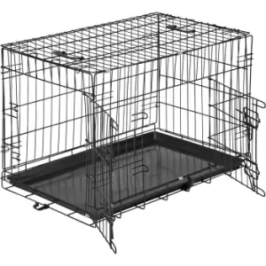 image of Tectake Dog Crate Collapsible - Medium