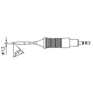 Image of Weller RT6 Soldering tip Round, bevelled 45° Tip size 1.2mm Content