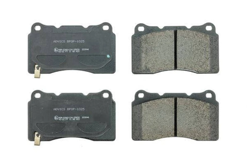 Image of AISIN BPOP-1025 Brake pad set Premium ADVICS by AISIN with acoustic wear warning Brake Pad Set,disc brake (402)