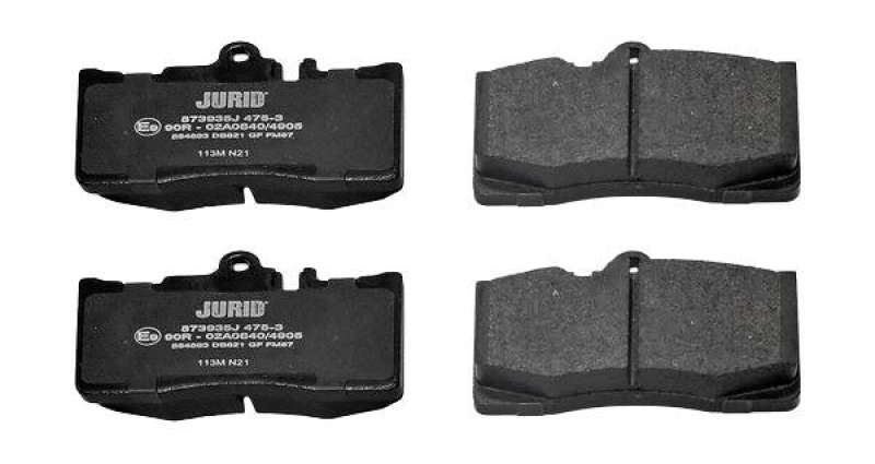 Image of JURID 573935J Brake pad set prepared for wear warning indicator, without accessories Brake Pad Set,disc brake (402)