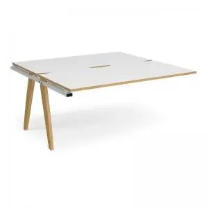 Image of Fuze add on units back to back 1600mm x 1600mm - white frame and white