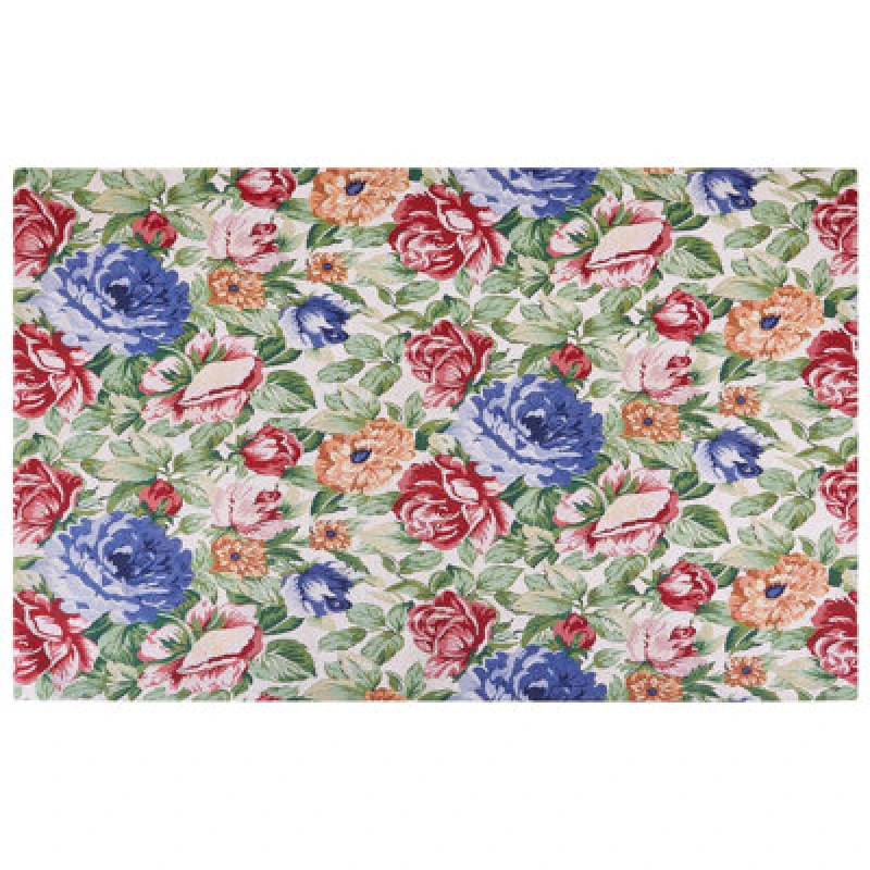 Image of Beliani Rug Farwan Multicolour 140 X 200 Cm Cotton
