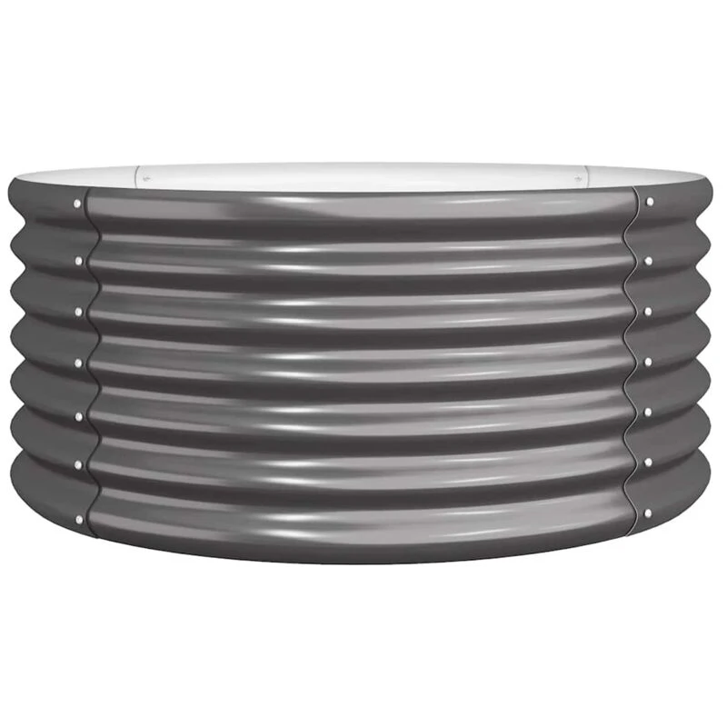 Image of VIDAXL Garden Planter Powder-coated Steel 80x80x36cm Anthracite Vidaxl 8720286855591