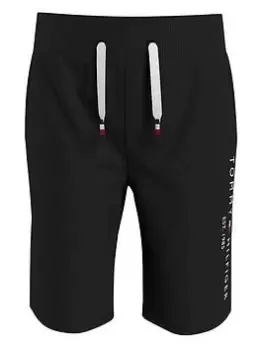 image of Tommy Hilfiger Boys Essential Sweatshorts - Black, Size 10 Years