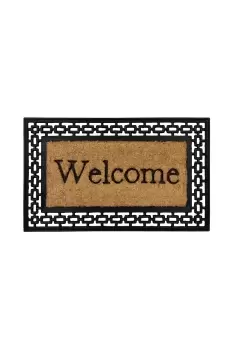 image of Mila Embossed Rubber Tuffscrape Doormat 45x75cm