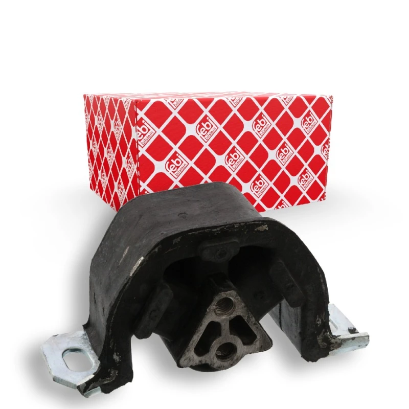 Image of FEBI BILSTEIN 02968 Engine mount Left Front, Rubber-Metal Mount Engine Mounting (247)