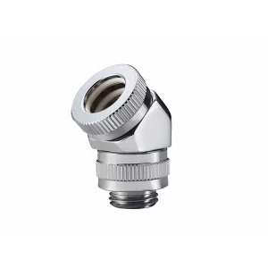 image of Phanteks 12mm Hard Tube Rotary Fitting 45 G14 Mirror Chrome