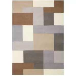 image of Oriental Weavers Lexus Neutral Rug - 120x170cm, Wool, Geometric - Beige