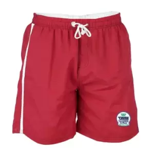 Image of Duke Mens Yarrow Kingsize Full Length Swim Short (6XL) (Red)