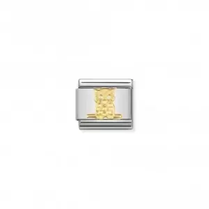 Image of Nomination Composable Classic Air Animals 18K Gold Owl Link 030114/06