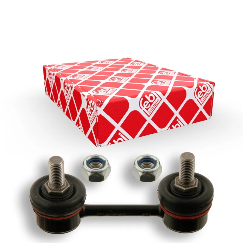 Image of FEBI BILSTEIN 31193 Anti-roll bar link OE Turbo NEW, Front Axle Right Steel Link Stabiliser (3229)