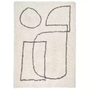 Image of Origins Artisan Rug Picasso White And Grey 120 x 170cm