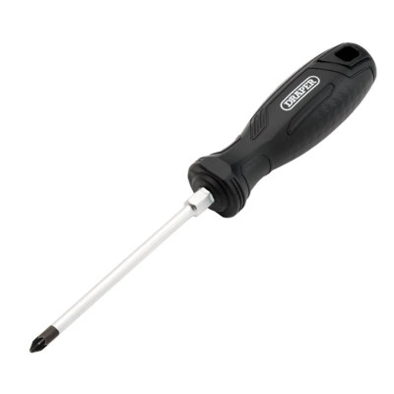 Image of Draper 13514 Pozi Hard Grip Screwdriver, PZ1 x 100mm - 13514 13514