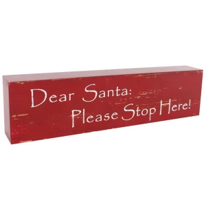 Image of Dear Santa Standing Wall Sign