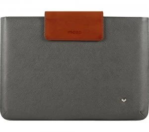 Image of Mozo Saffiano Surface Laptop Sleeve - Steel Grey