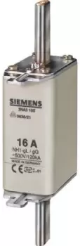 Image of Siemens 125A 1 NH Centred Tag Fuse, gG, 500V ac