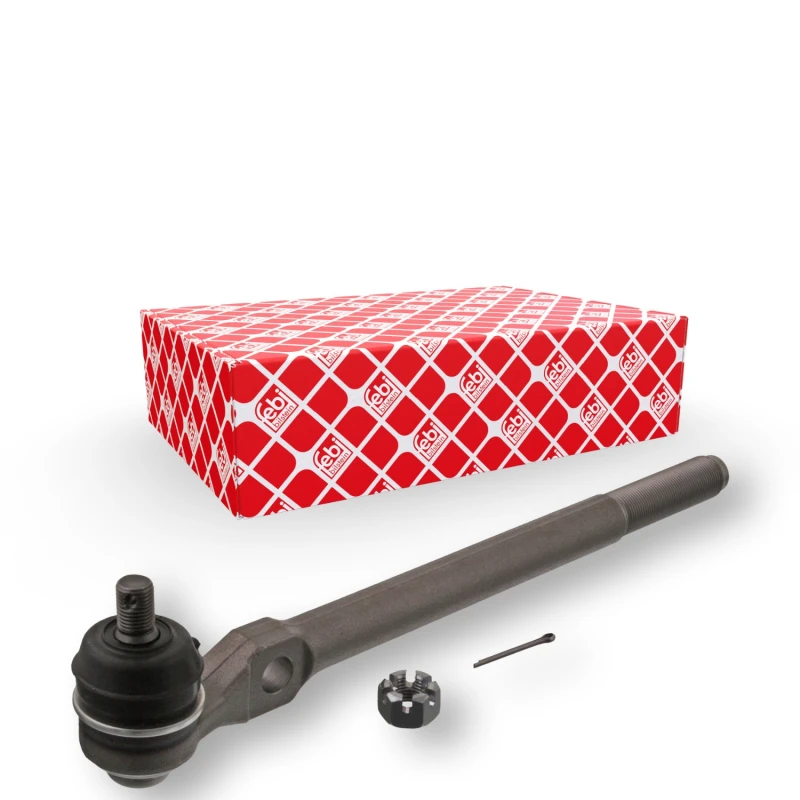 Image of FEBI BILSTEIN 41375 Track rod end Front Axle Left, with crown nut and split pin Tie Rod End (914)