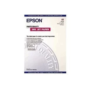 Image of Epson C13S041068 A3 Photo Quality Inkjet Paper 102g x100