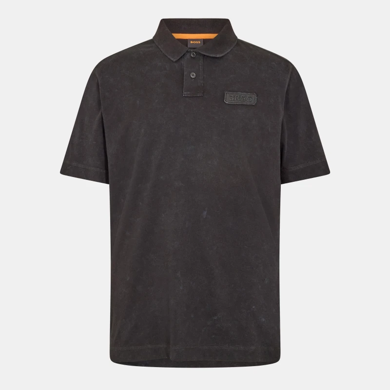 Image of Boss Mens Slim Fit Polo Shirt, Stylish Design Black male S