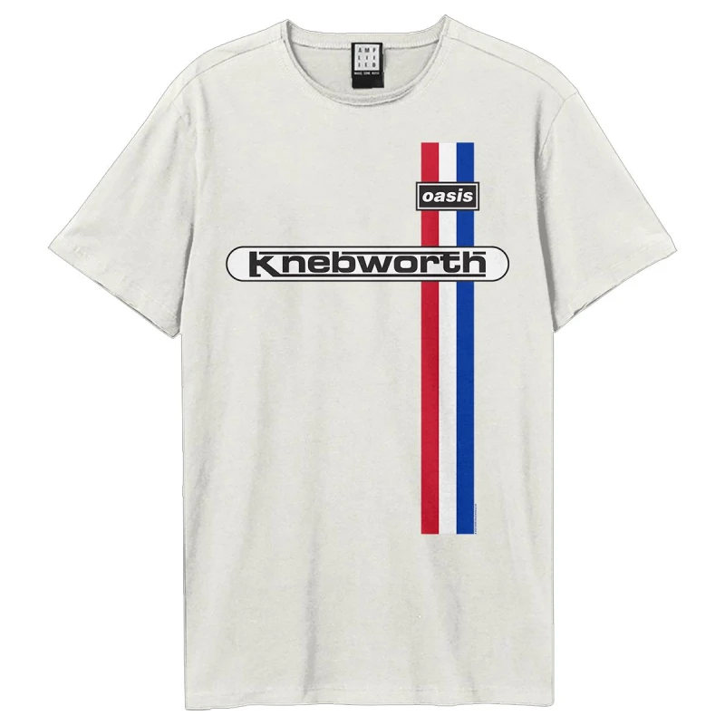 Image of Amplified Amplified Men Knebworth Oasis T-Shirt in White Size: X-Small White XS Male 5063652563786
