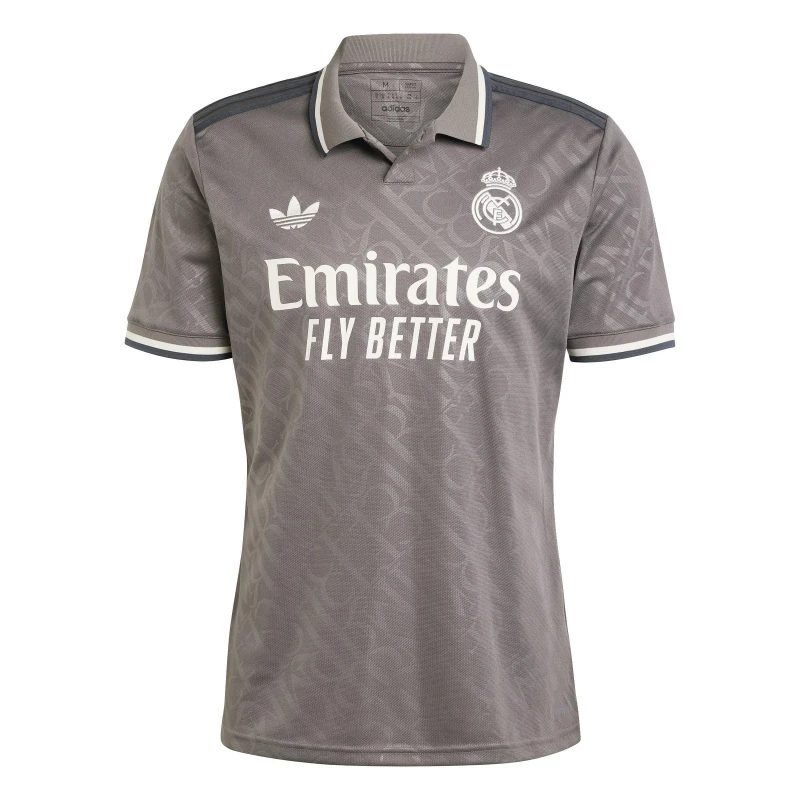 Image of adidas Real Madrid Third Shirt 2024 2025 Adults Grey male S