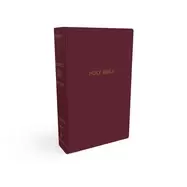 Image of nkjv gift and award bible leather look burgundy red letter comfort print ho