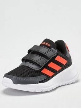 Image of Adidas Tensaur Run Childrens Trainers - Black/Orange